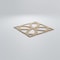 Ekena Millwork Large Daventry Decorative Fretwork Wood Wall Panels, Hickory, 23 3/8"W x 23 3/8"H x 3/8"T WALW24X24X0375DVNHI - alternate 2